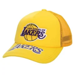 Mitchell & Ness Snapback-Puff The Magic Trucker Snapback Hwc Los Angeles Lakers