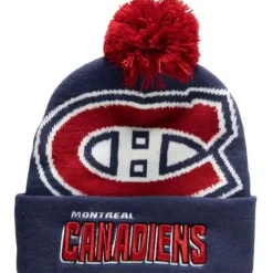 Mitchell & Ness Knit-Punch Out Pom Knit Montreal Canadiens