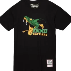 Men Mitchell & Ness T-Shirts & Tops-Rattlers New Look Tee Florida A&M University