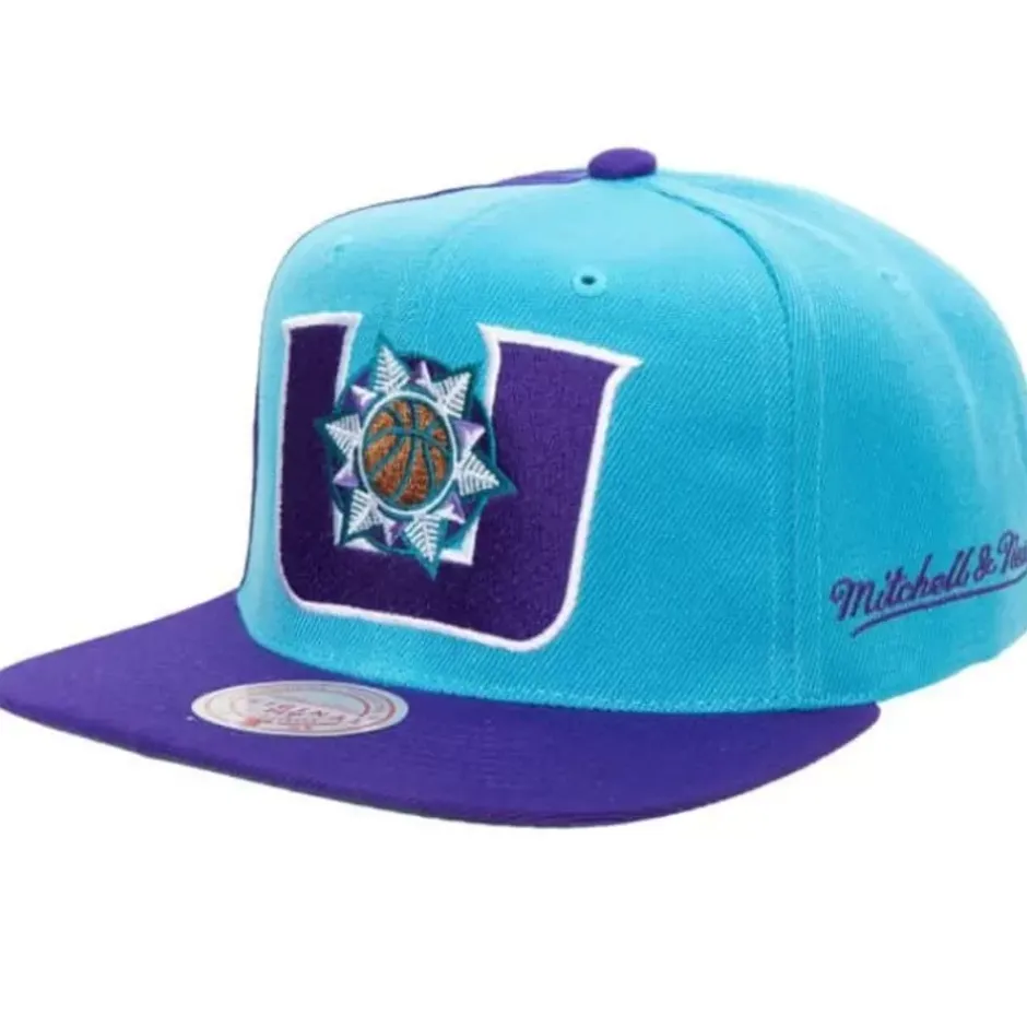 Mitchell & Ness Snapback-Rear Script Deadstock Snapback Hwc Utah Jazz