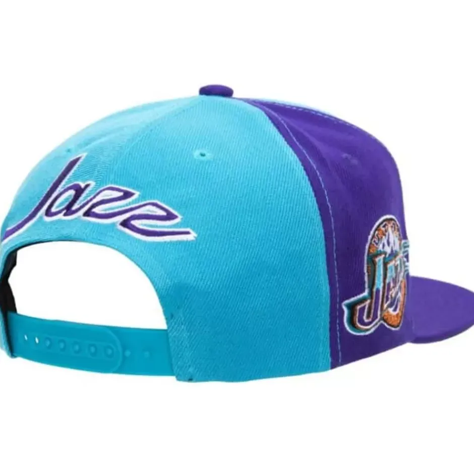 Mitchell & Ness Snapback-Rear Script Deadstock Snapback Hwc Utah Jazz