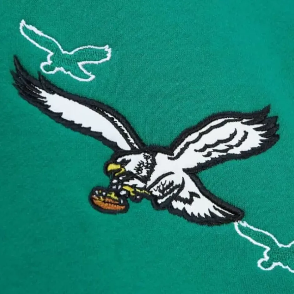 Men Mitchell & Ness Hoodies & Sweatshirts-Repeat Hoodie Philadelphia Eagles