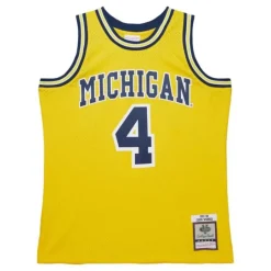 Mitchell & Ness Nba Swingman-Replica Chris Webber University Of Michigan Maize 1991 Jersey