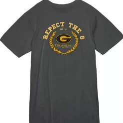 Men Mitchell & Ness T-Shirts & Tops-Respect 2 Sided Tee Grambling State University