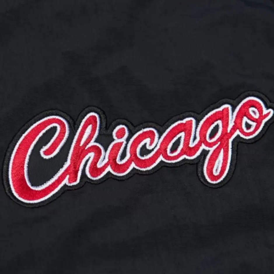 Men Mitchell & Ness Jackets & Outerwear-Retro Full Zip Jacket Chicago Bulls