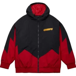 Men Mitchell & Ness Jackets & Outerwear-Retro Full Zip Jacket Kansas City Chiefs