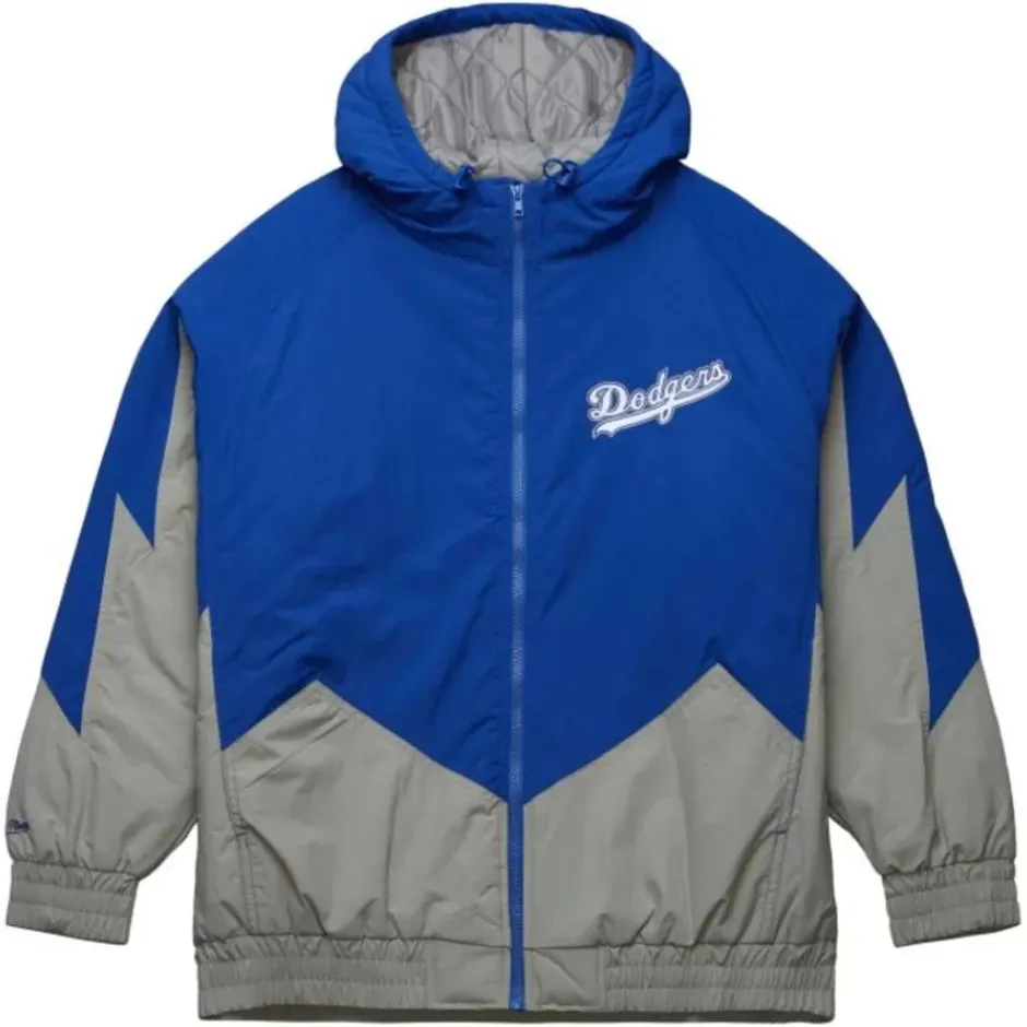 Men Mitchell & Ness Jackets & Outerwear-Retro Full Zip Jacket Los Angeles Dodgers