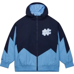 Men Mitchell & Ness Jackets & Outerwear-Retro Full Zip Jacket University Of North Carolina