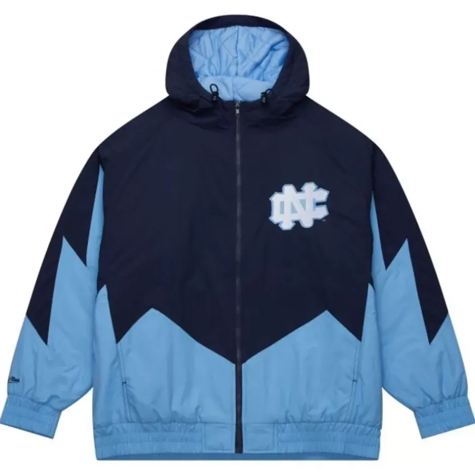 Men Mitchell & Ness Jackets & Outerwear-Retro Full Zip Jacket University Of North Carolina