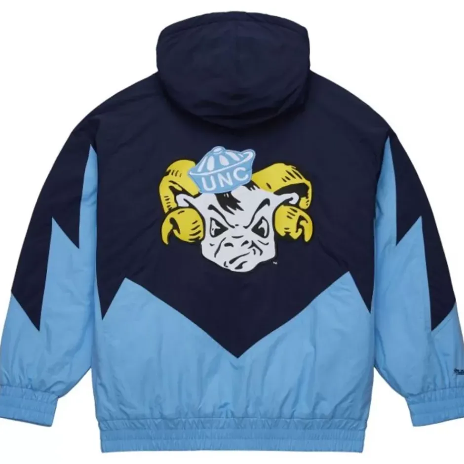 Men Mitchell & Ness Jackets & Outerwear-Retro Full Zip Jacket University Of North Carolina