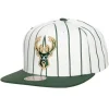 Mitchell & Ness Snapback-Retro Pinstripe Snapback Milwaukee Bucks