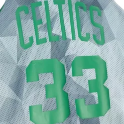 Men Mitchell & Ness T-Shirts & Tops-Reversible Mesh Tank Boston Celtics Larry Bird