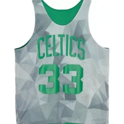 Men Mitchell & Ness T-Shirts & Tops-Reversible Mesh Tank Boston Celtics Larry Bird
