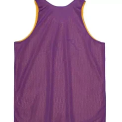 Men Mitchell & Ness T-Shirts & Tops-Reversible Mesh Tank Los Angeles Lakers