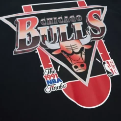 Men Mitchell & Ness T-Shirts & Tops-Rock On Tour Ss Tee Hwc Chicago Bulls