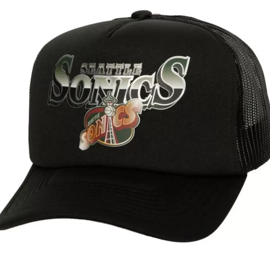 Mitchell & Ness Snapback-Rock On Trucker Hwc Seattle Supersonics