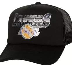Mitchell & Ness Snapback-Rock On Trucker Los Angeles Lakers