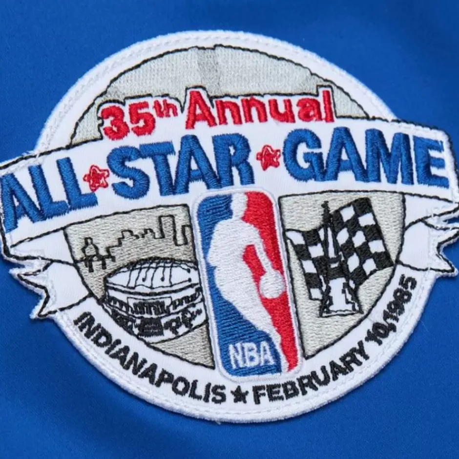 Men Mitchell & Ness Jackets & Outerwear-Satin Bomber Jacket Nba All-Star 1985