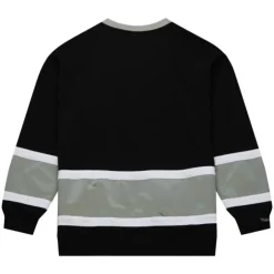 Men Mitchell & Ness Hoodies & Sweatshirts-Satin Insert Fleece Crew Los Angeles Kings