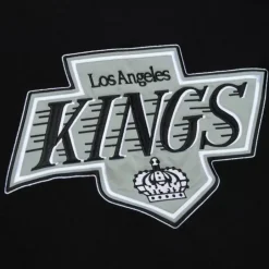 Men Mitchell & Ness Hoodies & Sweatshirts-Satin Insert Fleece Crew Los Angeles Kings
