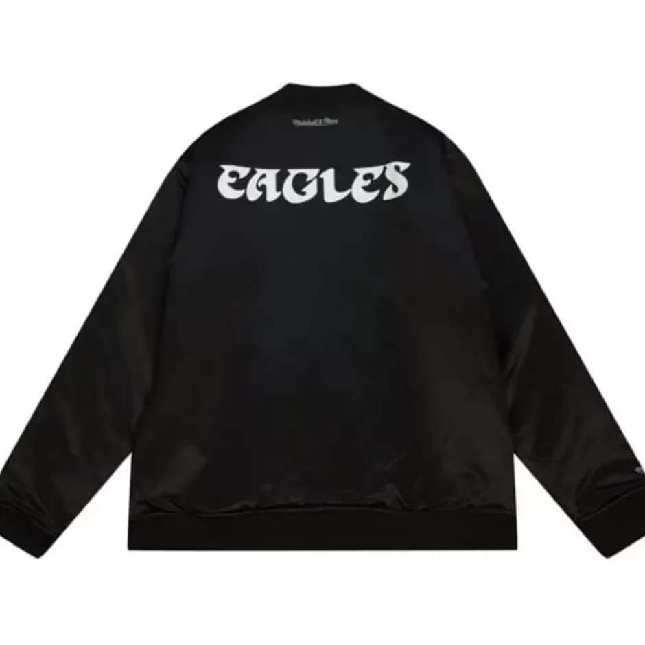 Men Mitchell & Ness Jackets & Outerwear-Satin Jacket 2.0 Philadelphia Eagles