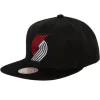 Mitchell & Ness Snapback-Satin Under Snapback Portland Trail Blazers
