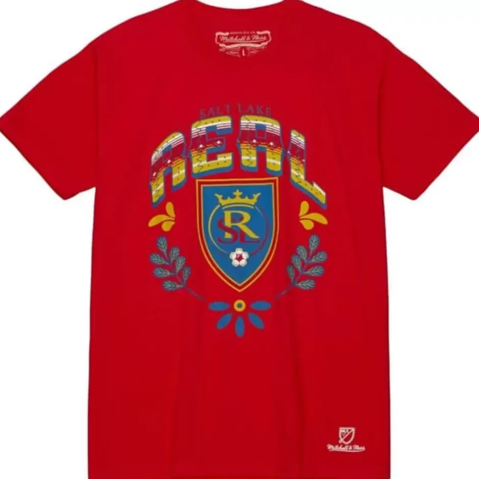 Men Mitchell & Ness T-Shirts & Tops-Serape Tee Real Salt Lake