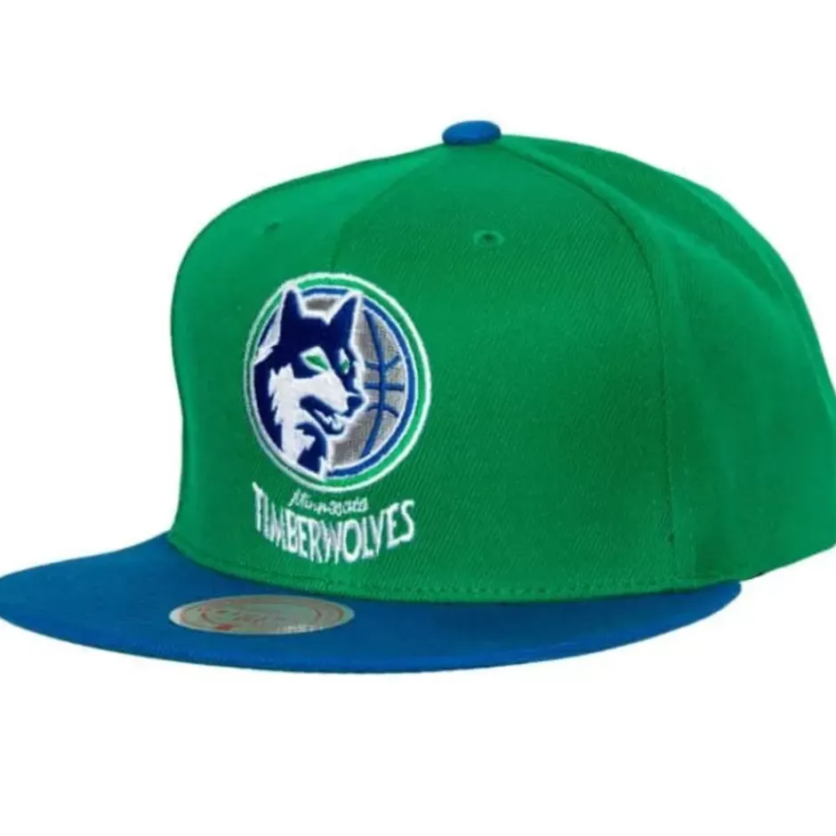Mitchell & Ness Snapback-Side Core 2.0 Snapback Hwc Minnesota Timberwolves