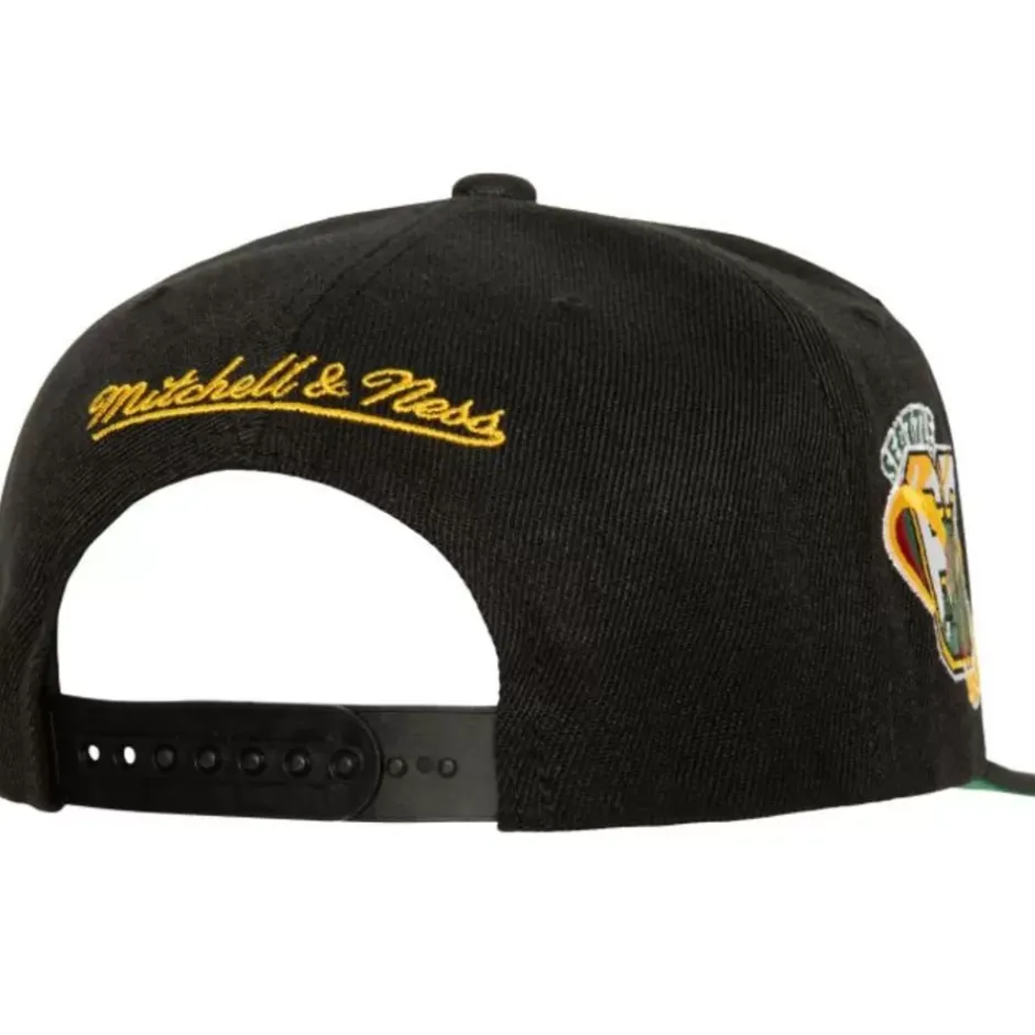 Mitchell & Ness Snapback-Side Jam Snapback Hwc Seattle Supersonics