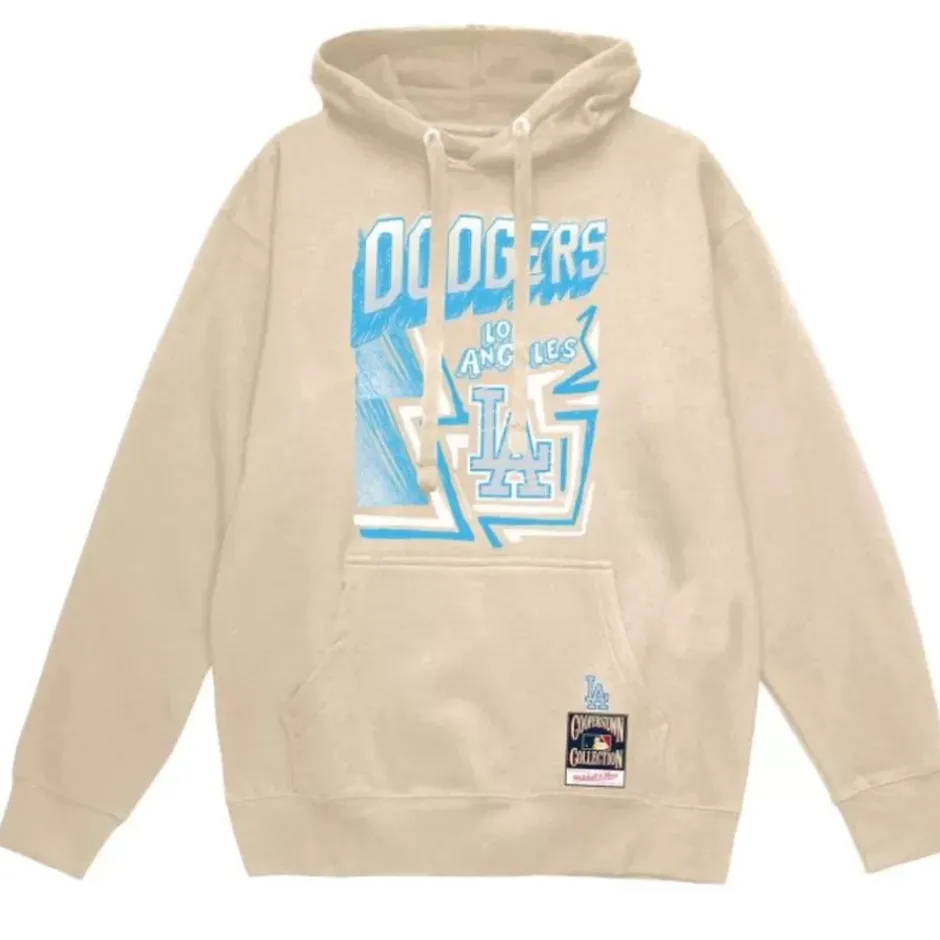 Men Mitchell & Ness Hoodies & Sweatshirts-Sidewalk Sketch Hoodie Los Angeles Dodgers