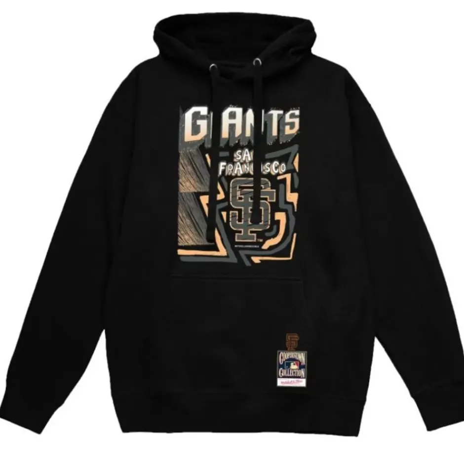 Men Mitchell & Ness Hoodies & Sweatshirts-Sidewalk Sketch Hoodie San Francisco Giants