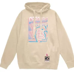 Men Mitchell & Ness Hoodies & Sweatshirts-Sidewalk Sketch Hoodie St. Louis Cardinals