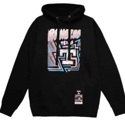 Men Mitchell & Ness Hoodies & Sweatshirts-Sidewalk Sketch Hoodie Texas Rangers