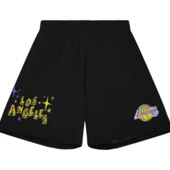 Men Mitchell & Ness Shorts-Sidewalk Sketch Shorts Hwc Los Angeles Lakers