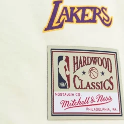 Men Mitchell & Ness T-Shirts & Tops-Sidewalk Sketch Ss Tee Hwc Los Angeles Lakers