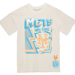 Men Mitchell & Ness T-Shirts & Tops-Sidewalk Sketch Tee New York Mets