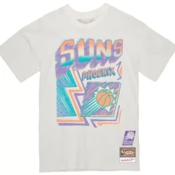 Men Mitchell & Ness T-Shirts & Tops-Sidewalk Sketch Tee Phoenix Suns