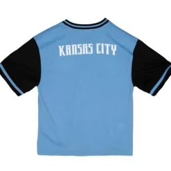 Men Mitchell & Ness T-Shirts & Tops-Since 96 2.0 Mesh Pullover V-Neck Kansas City Wiz