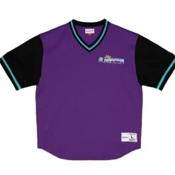 Men Mitchell & Ness T-Shirts & Tops-Since 96 2.0 Mesh Pullover V-Neck Seattle Sounders Fc