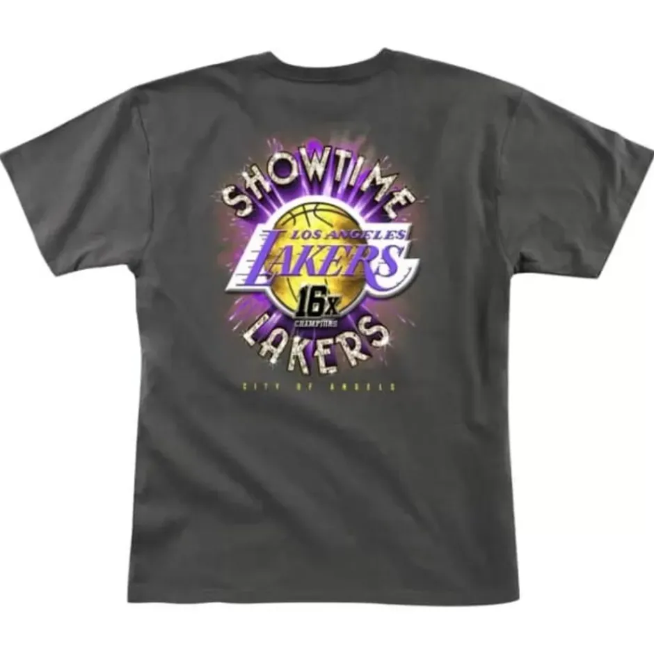 Men Mitchell & Ness T-Shirts & Tops-Slam Cover '99 Los Angeles Lakers Shaquille O'Neal