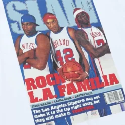 Men Mitchell & Ness T-Shirts & Tops-Slam Cover Los Angeles Clippers