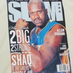 Men Mitchell & Ness T-Shirts & Tops-Slam Cover Los Angeles Lakers Shaquille O'Neal