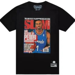 Men Mitchell & Ness T-Shirts & Tops-Slam Cover Orlando Magic Penny Hardaway