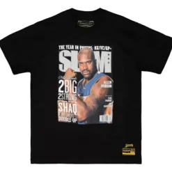 Men Mitchell & Ness T-Shirts & Tops-Slam Cover Tee Los Angeles Lakers 2001 Shaquille O'Neal