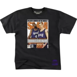Men Mitchell & Ness T-Shirts & Tops-Slam Cover Tee Sacramento Kings Chris Webber