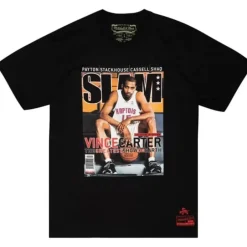 Men Mitchell & Ness T-Shirts & Tops-Slam Cover Tee Toronto Raptors 2000 Vince Carter