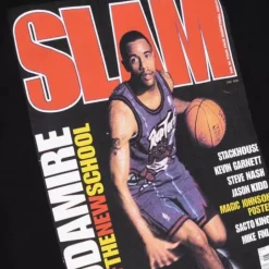 Men Mitchell & Ness T-Shirts & Tops-Slam Cover Tee Toronto Raptors 1996 Damon Stoudamire