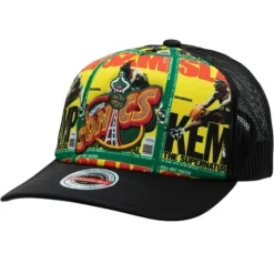 Mitchell & Ness Snapback-Slam Repeat Trucker Snapback Hwc Seattle Supersonics Shawn Kemp