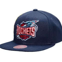 Mitchell & Ness Snapback-Slam Side Cropped Snapback Hwc Houston Rockets Steve Francis