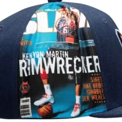 Mitchell & Ness Snapback-Slam Side Cropped Snapback Hwc New Jersey Nets Kenyon Martin